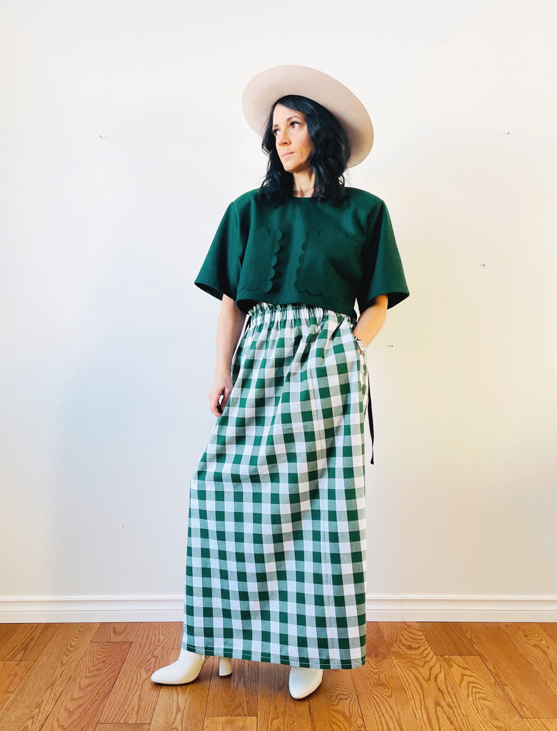Gingham Phoebe Maxi Skirt