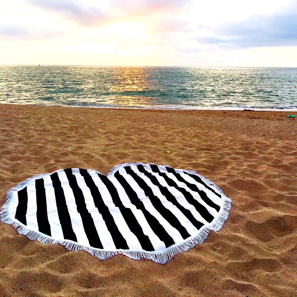 Heart & Round Beach Blankets