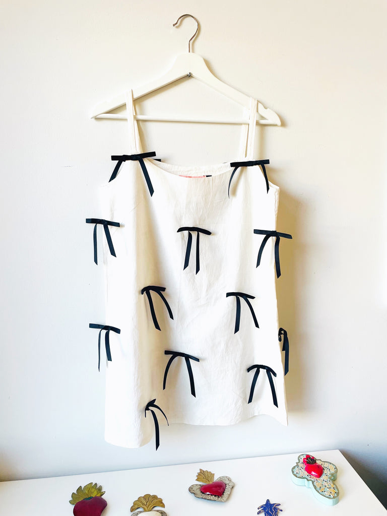 Slip Dress with Bows