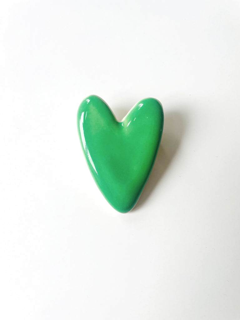 Heart brooches - Collaboration with MEG DOES POTTERY