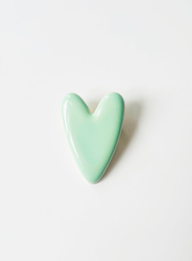 Heart brooches - Collaboration with MEG DOES POTTERY