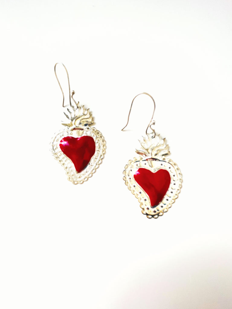 Heart earrings - Bought in Polignano a Mare, Italy.