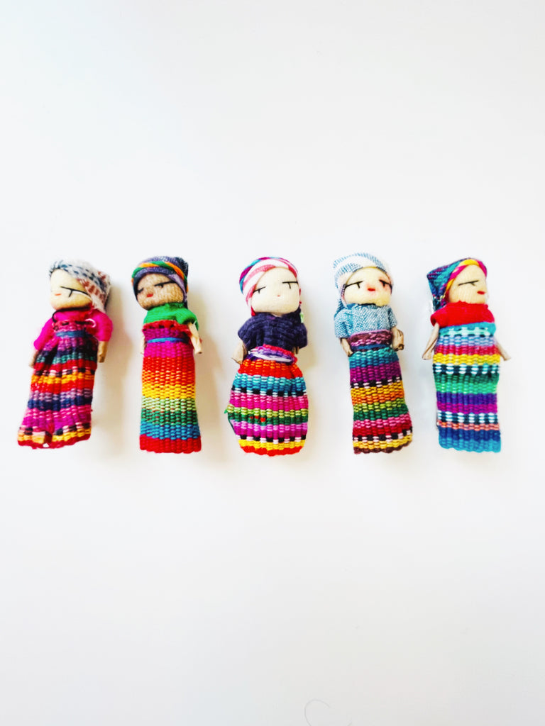 Mexican Worry dolls hair clips - Item by unit