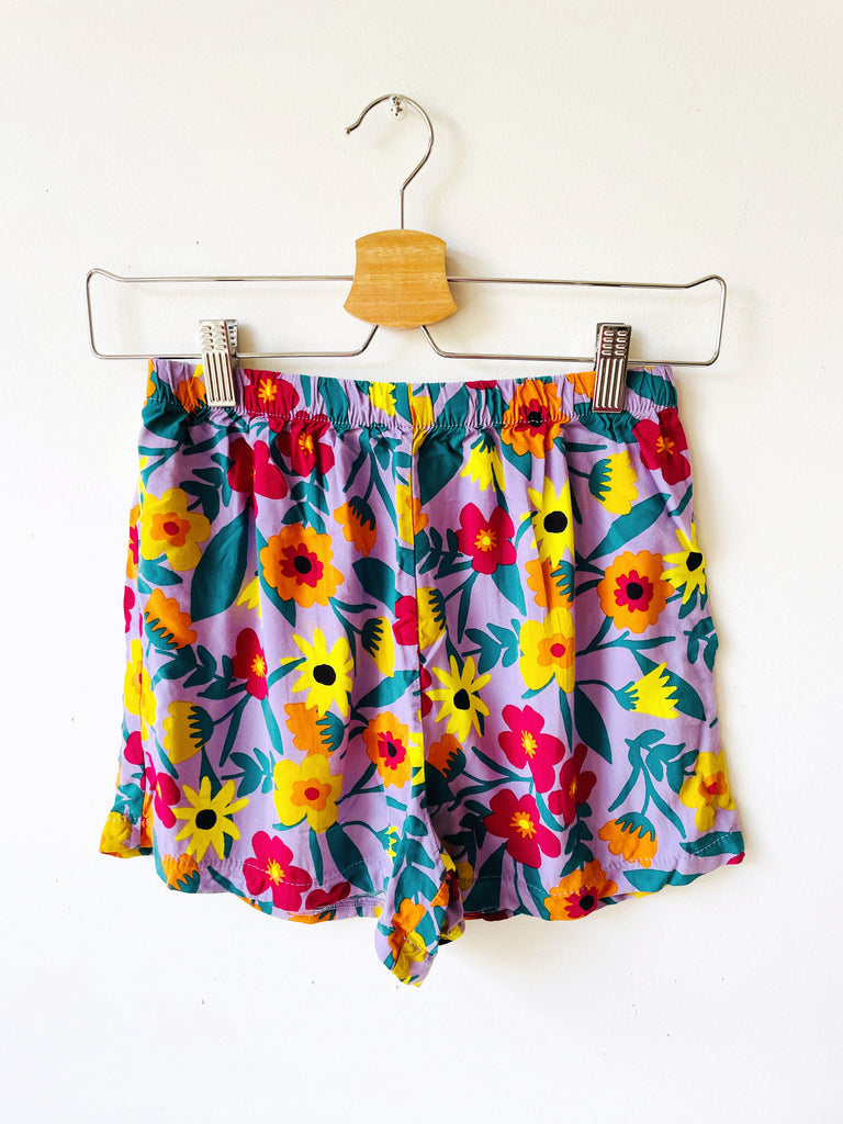 BRAND NEW - Maison Corazon lilac tropical shorts - XXL