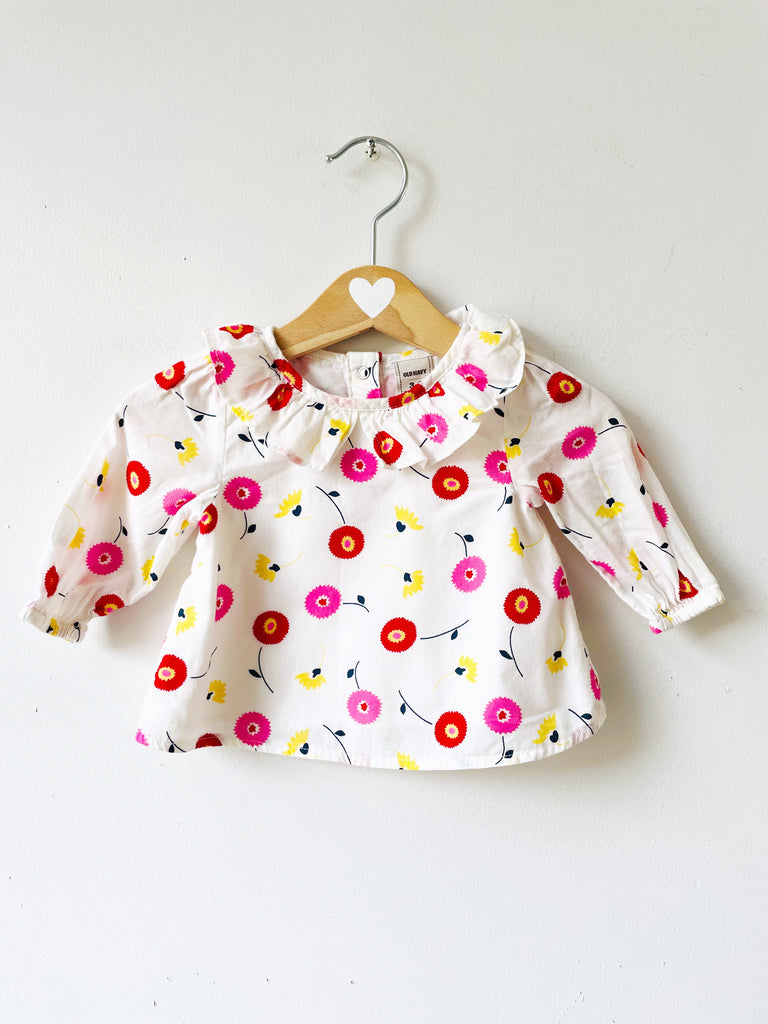 Baby - Woven Cotton Blouse - 3-6  months old