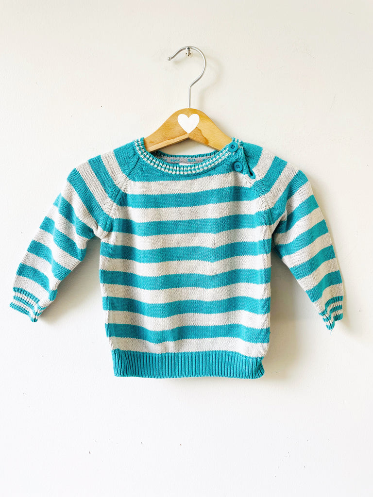 BABY - Cotton Striped sweater - 6-9 months old