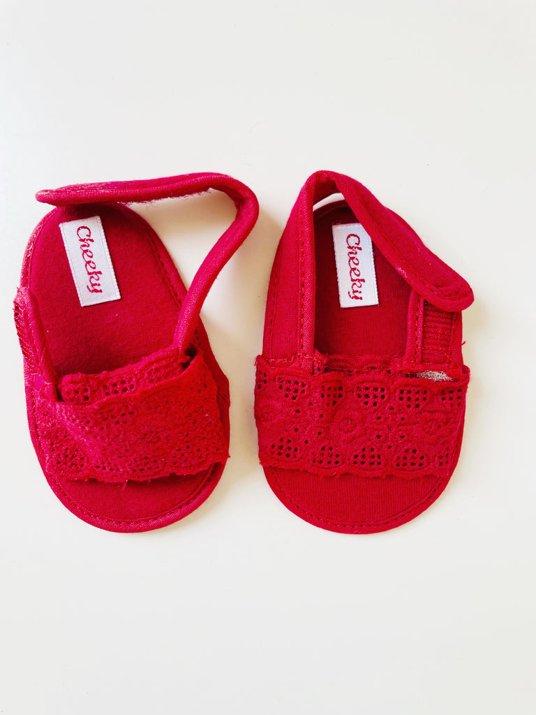 BABY - Cotton Embroidery Sandals - Size 3 (Copy)