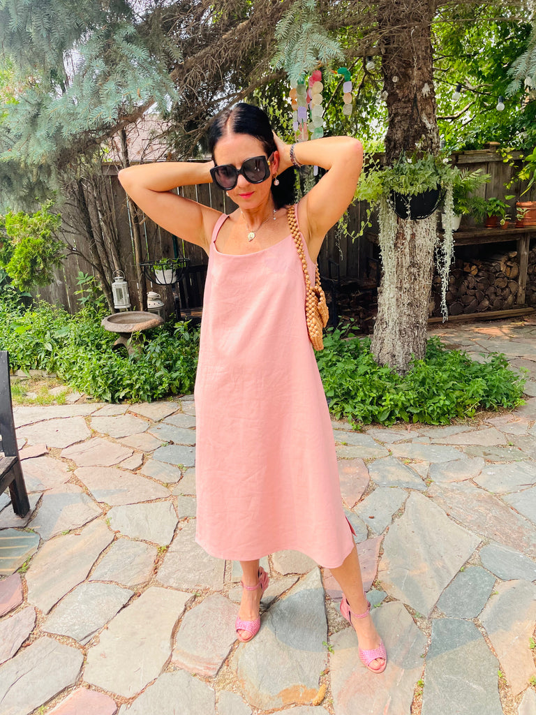 Pink Slip Dress - Midi Length - ETA late August