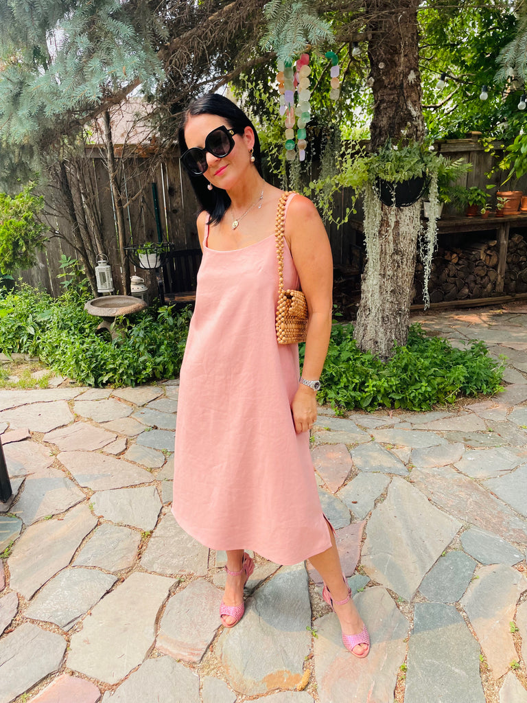 Pink Slip Dress - Midi Length - ETA late August