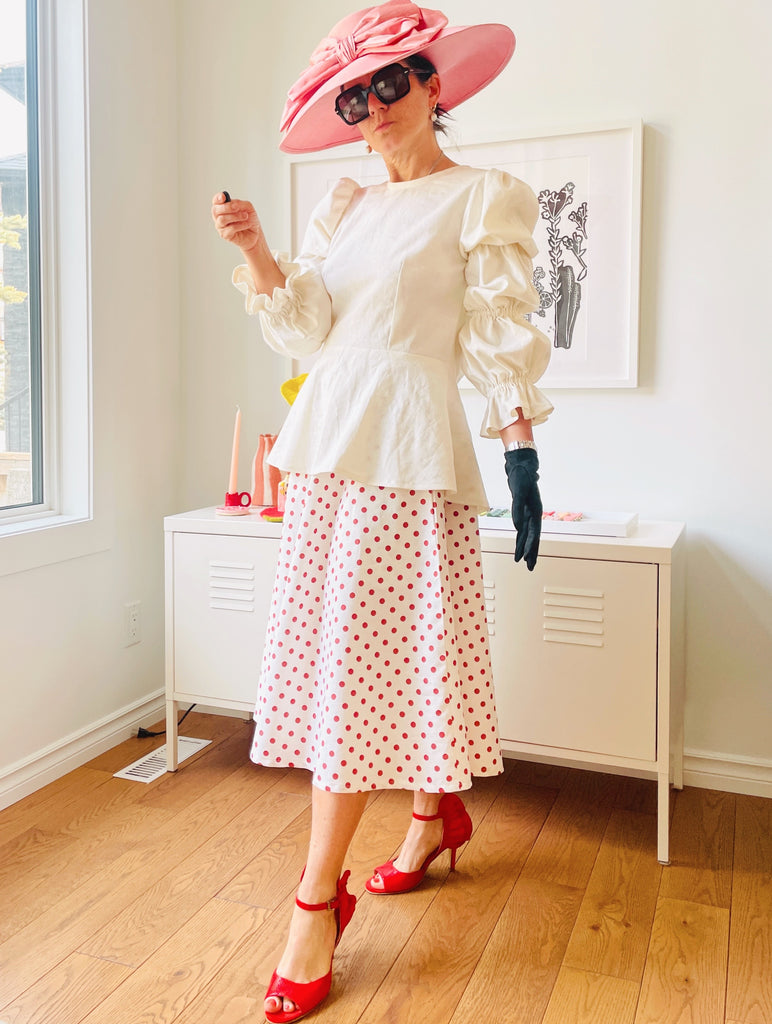 Sabrina Skirt in Polka Dots