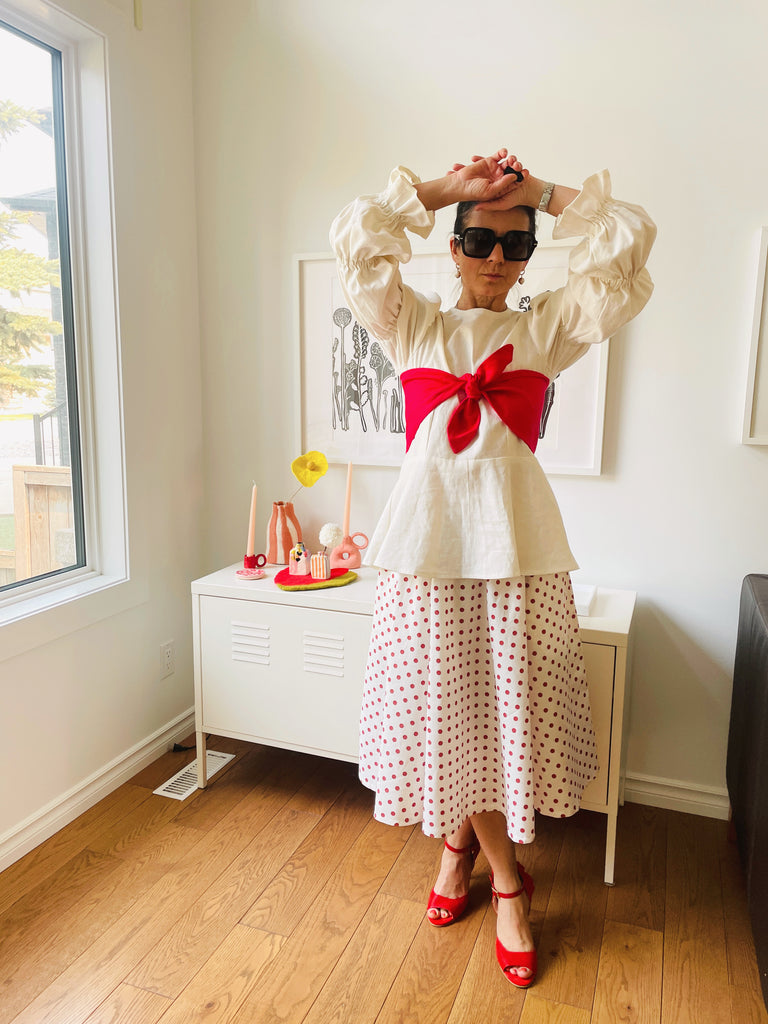 Sabrina Skirt in Polka Dots