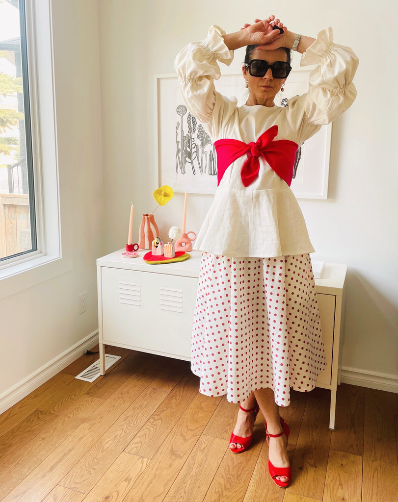 Sabrina Skirt in Polka Dots