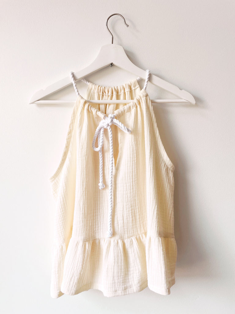 Athena Frill Top - Organic Double Gauze Cotton - 6 colours