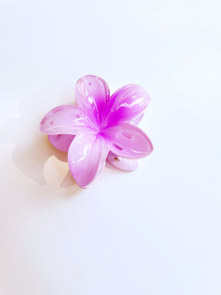 Plumeria Hair Claw Clip