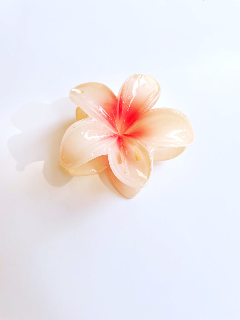 Plumeria Hair Claw Clip