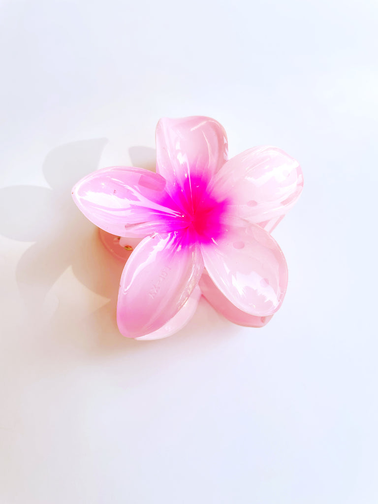 Plumeria Hair Claw Clip