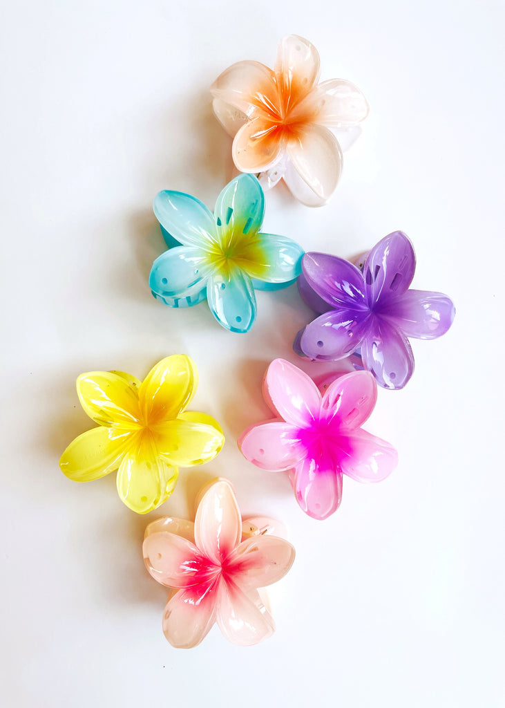 Plumeria Hair Claw Clip