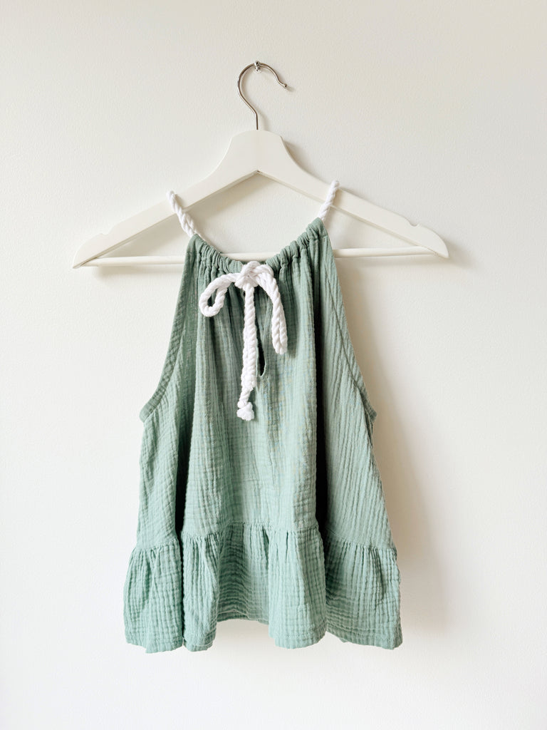 Athena Frill Top - Organic Double Gauze Cotton - 6 colours
