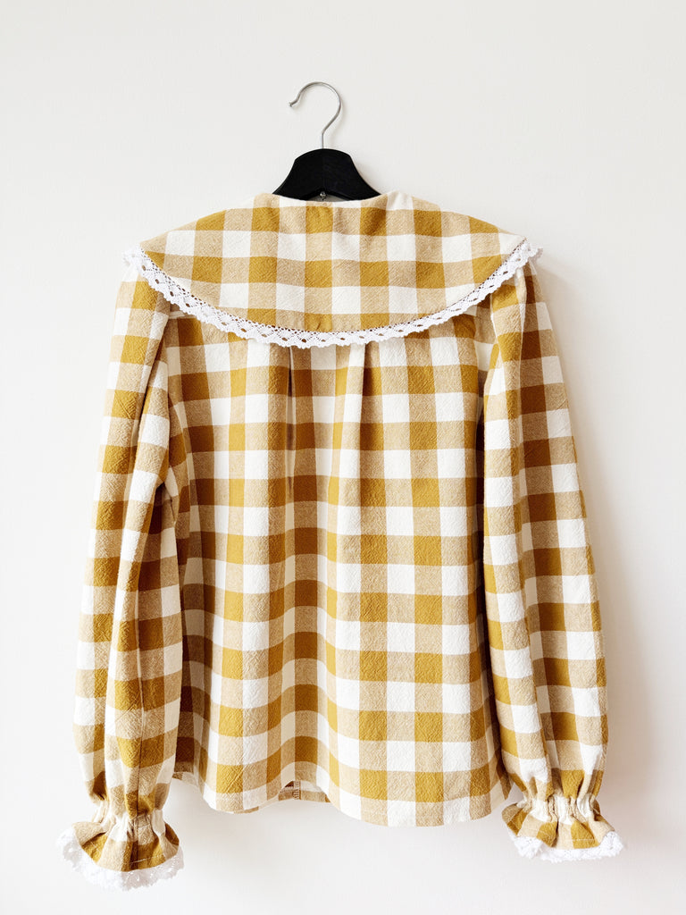 Pauline Statement Collar Blouse - Dijon