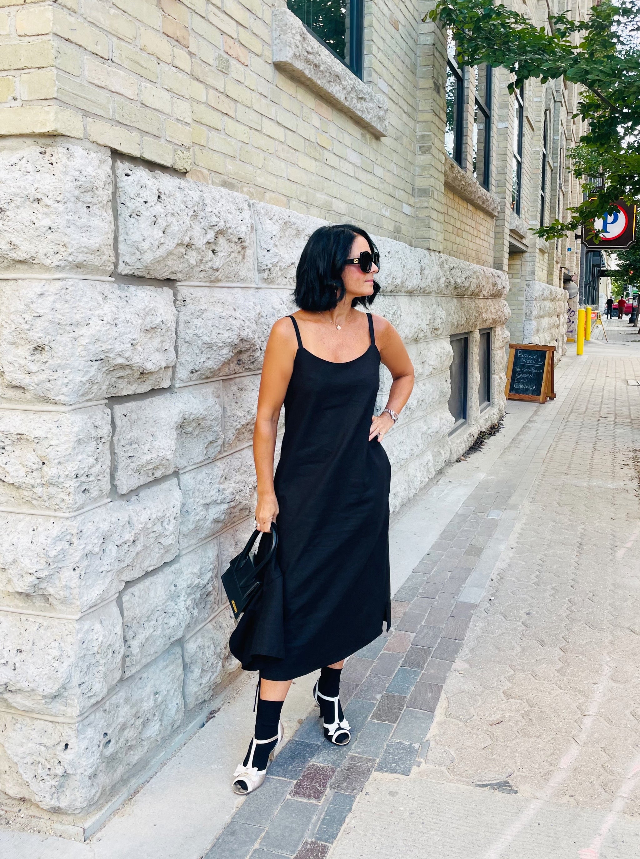 Black Slip Dress