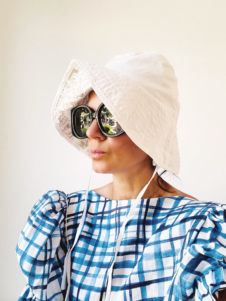 Floppy Bucket Hat with Straps