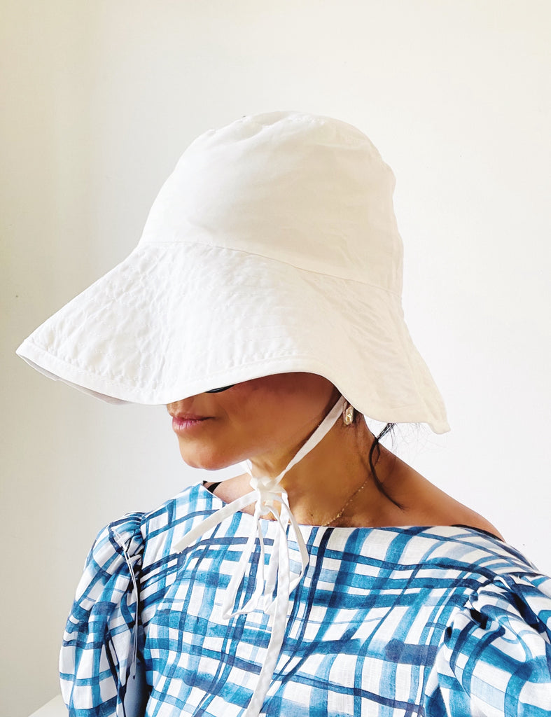 Floppy Bucket Hat with Straps