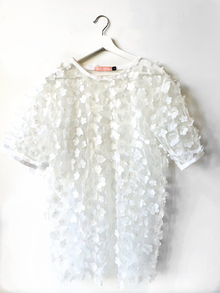 Jimmy Tulle T- Shirt in Jasmine Flowers