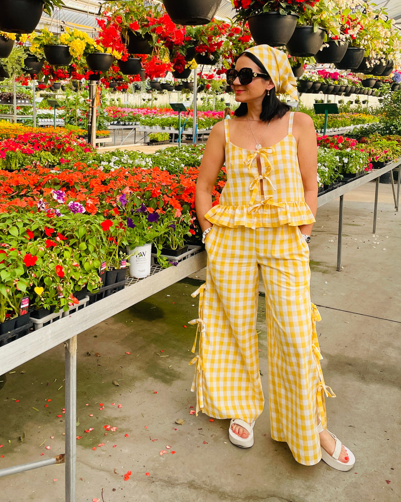 Romeo Pants with bowed side slits