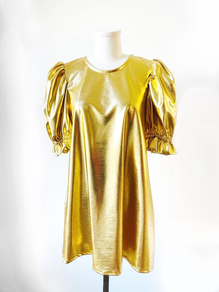Metallic Golden Alice dress