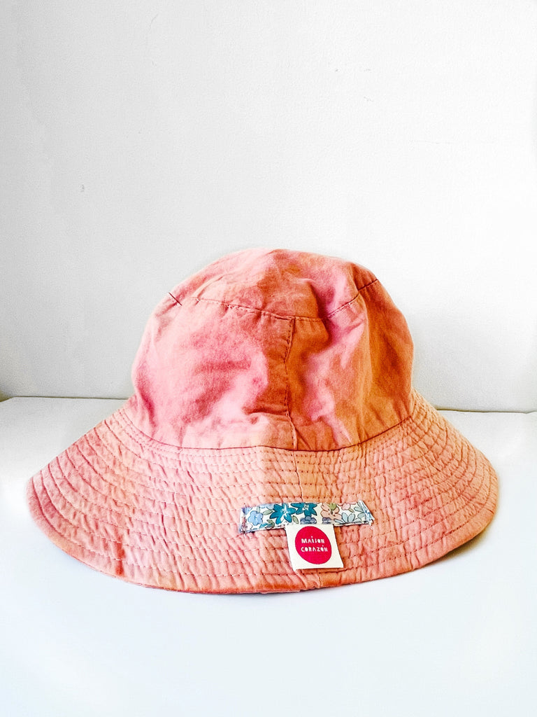 Maison Corazon Pink tie dye Bucket Hat