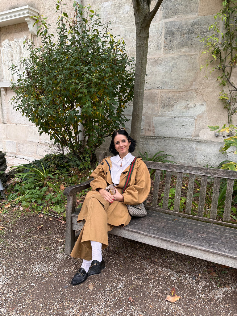 Wallis Twill Trench - Tan colour