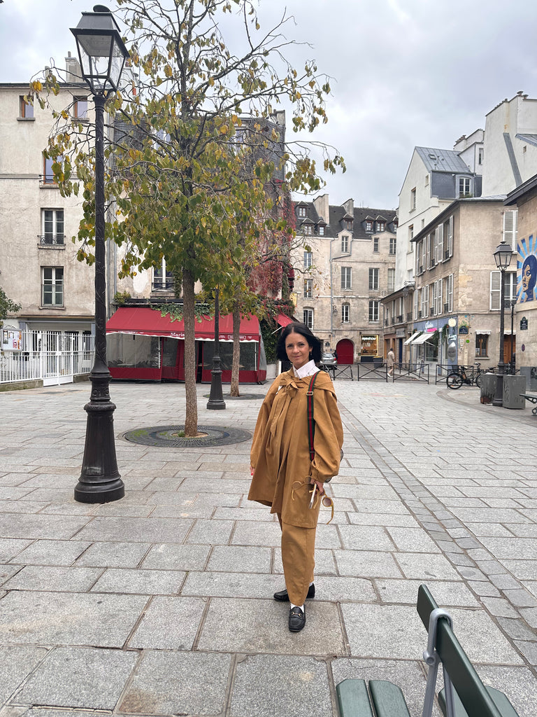 Wallis Twill Trench - Tan colour