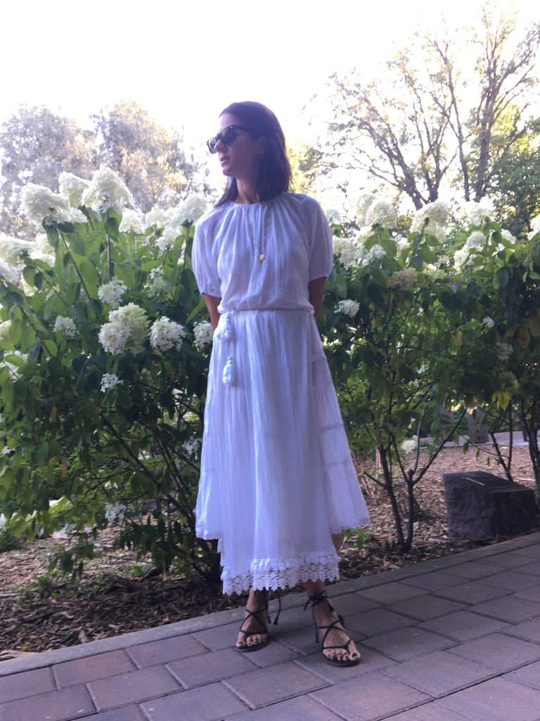 Maison Corazon One of a Kind Cotton long tunic - Size Small ( underskirt also in this collection )