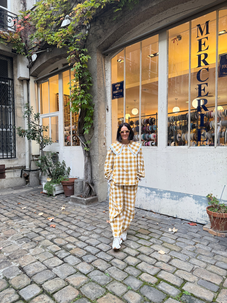 Pauline Statement Collar Blouse - Dijon