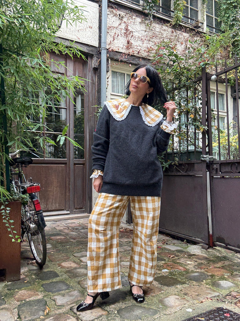 Pauline Statement Collar Blouse - Dijon