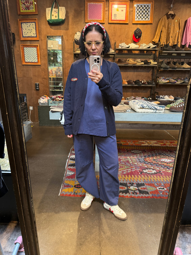 Emmanuelle Barrel Pants - Tencel Cotton Twill Stretch - Bill Blue