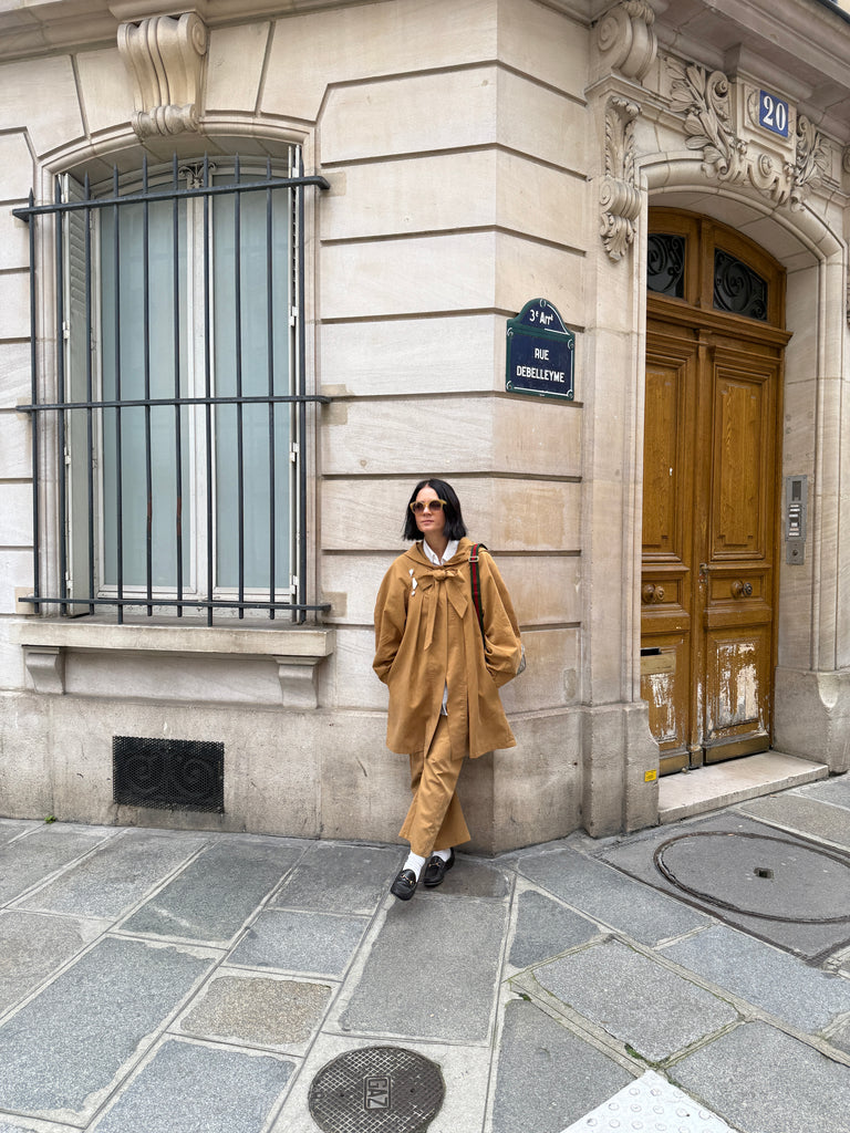 Wallis Twill Trench - Tan colour