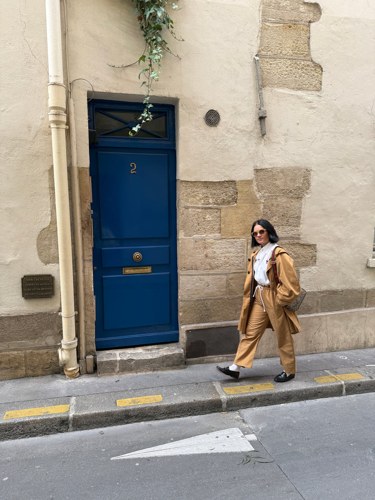 Wallis Twill Trench - Tan colour