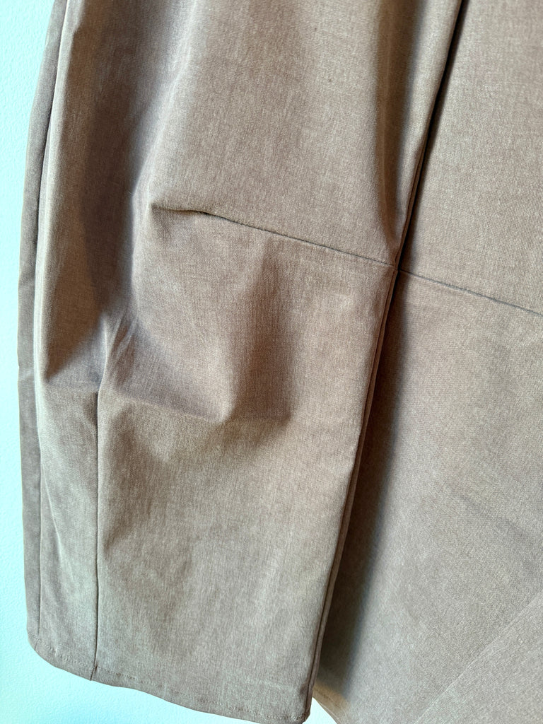 Emmanuelle Barrel Pants - Lyocell Cotton Twill Stretch - Mousse Chocolat