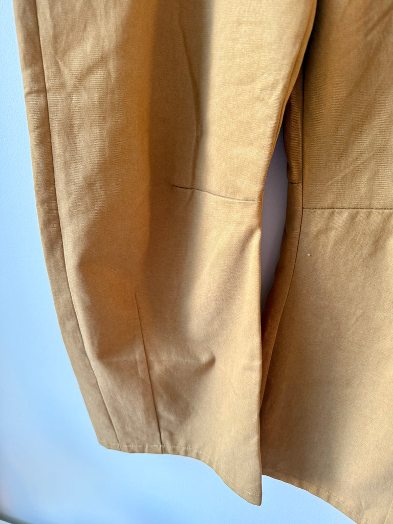 Emmanuelle Barrel Pants - Tencel Cotton Twill Stretch - Tan