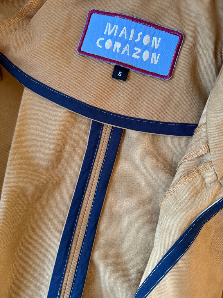 Wallis Twill Trench - Tan colour