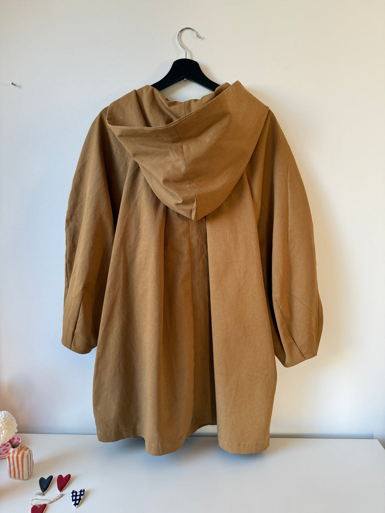 Wallis Twill Trench - Tan colour