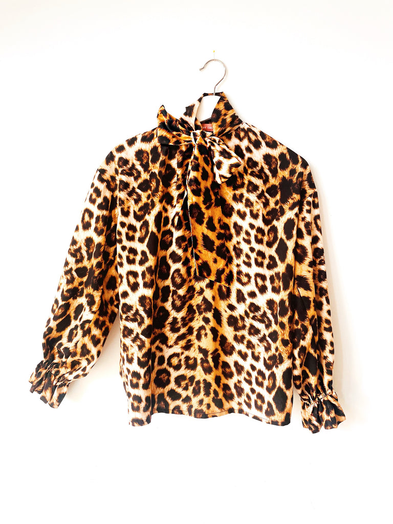 Tess Blouse in Jaguar Print - NEW!