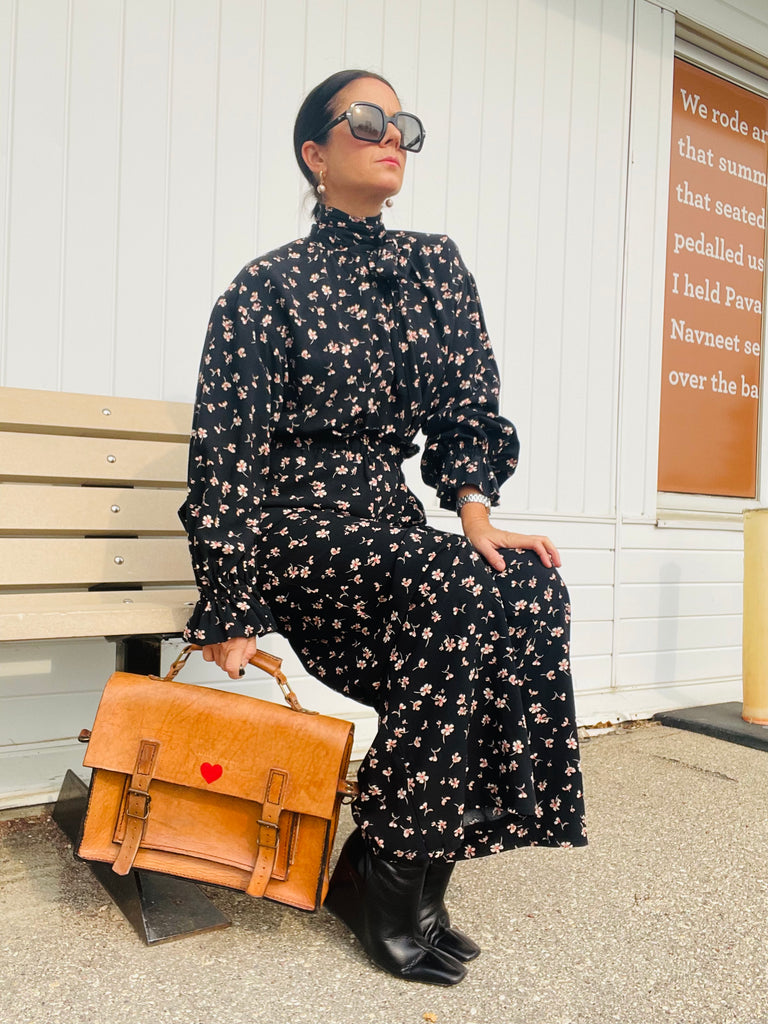 Tess Blouse in Black Liberty