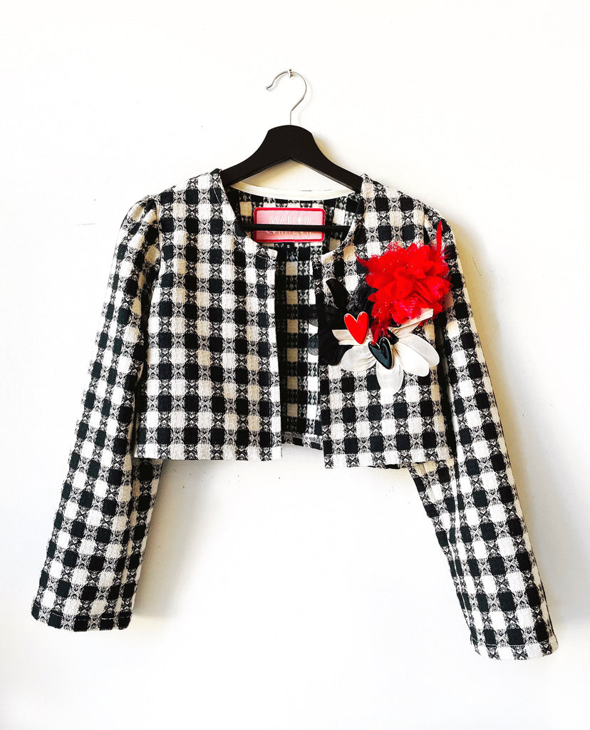 Petit Bolero in Downtown Gingham Tweed - Only 1 Small