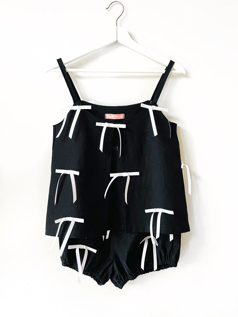 Slip Camisole with grosgrain ribbon bows