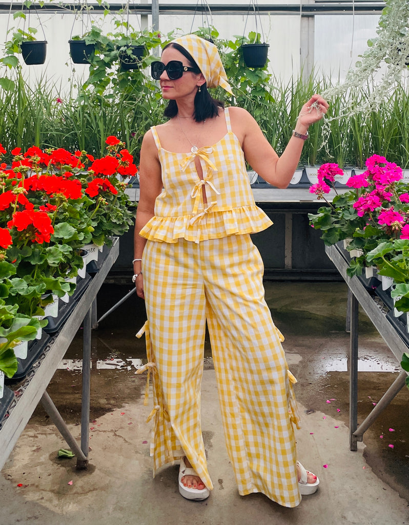 Romeo Pants with bowed side slits