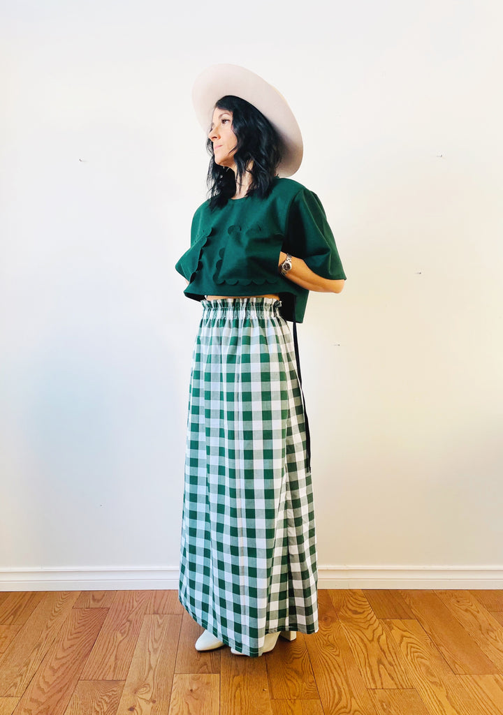 Gingham Phoebe Maxi Skirt