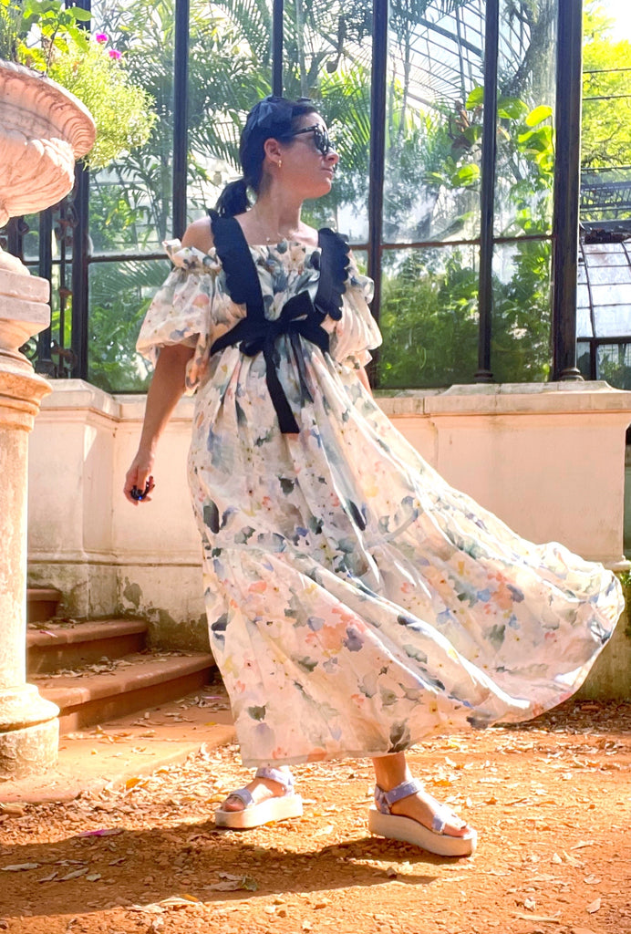 Nikita Day Gown in Watercolour Blooms