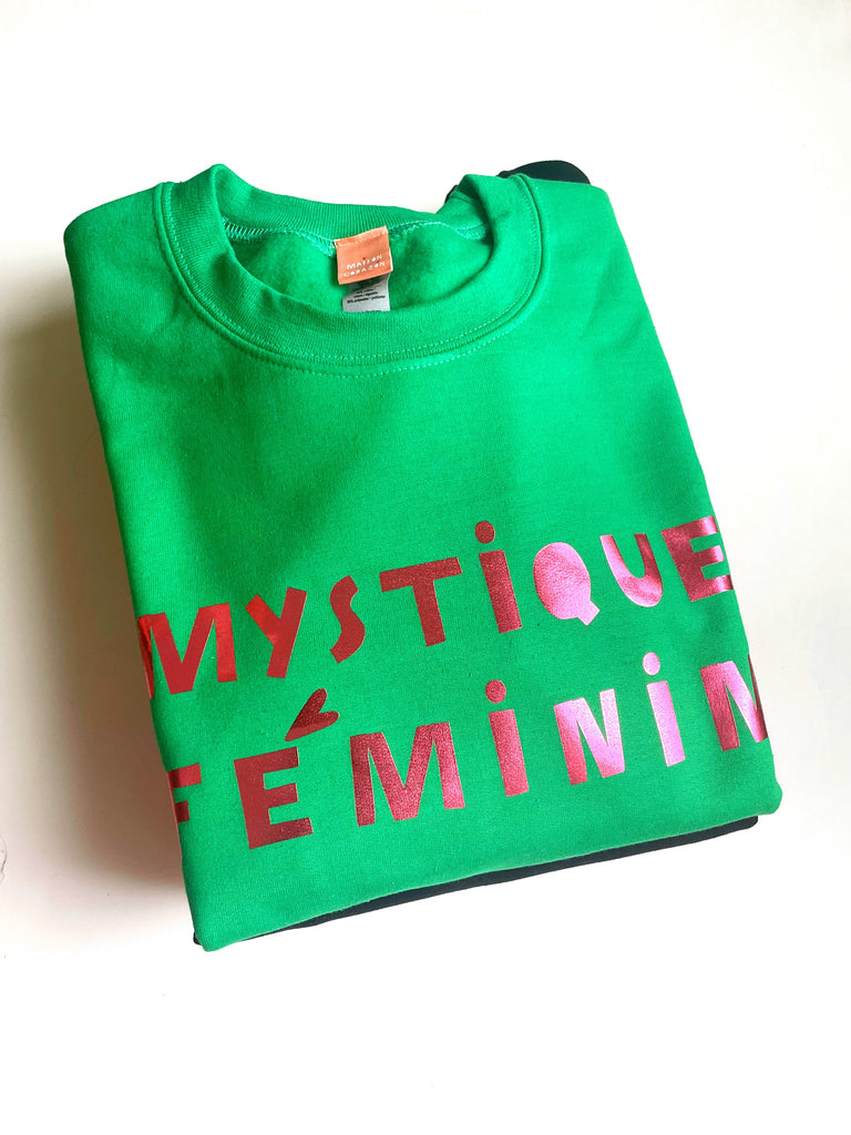 Golf Green / Metallic Tiger Lily / Mystique Feminin Sweatshirt